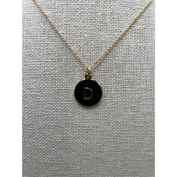 Kate Spade One in a Million Initial Necklace Letter D Gold Plated Rolo Chain - Picture 3 of 10